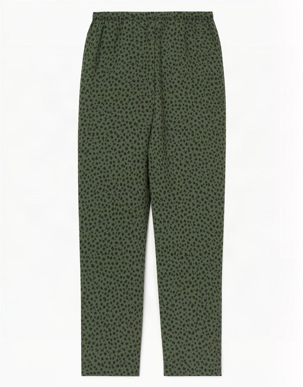 Marks & Spencer Pantalon décontracté pour femme UK 12 Medium W30 L28 Vert