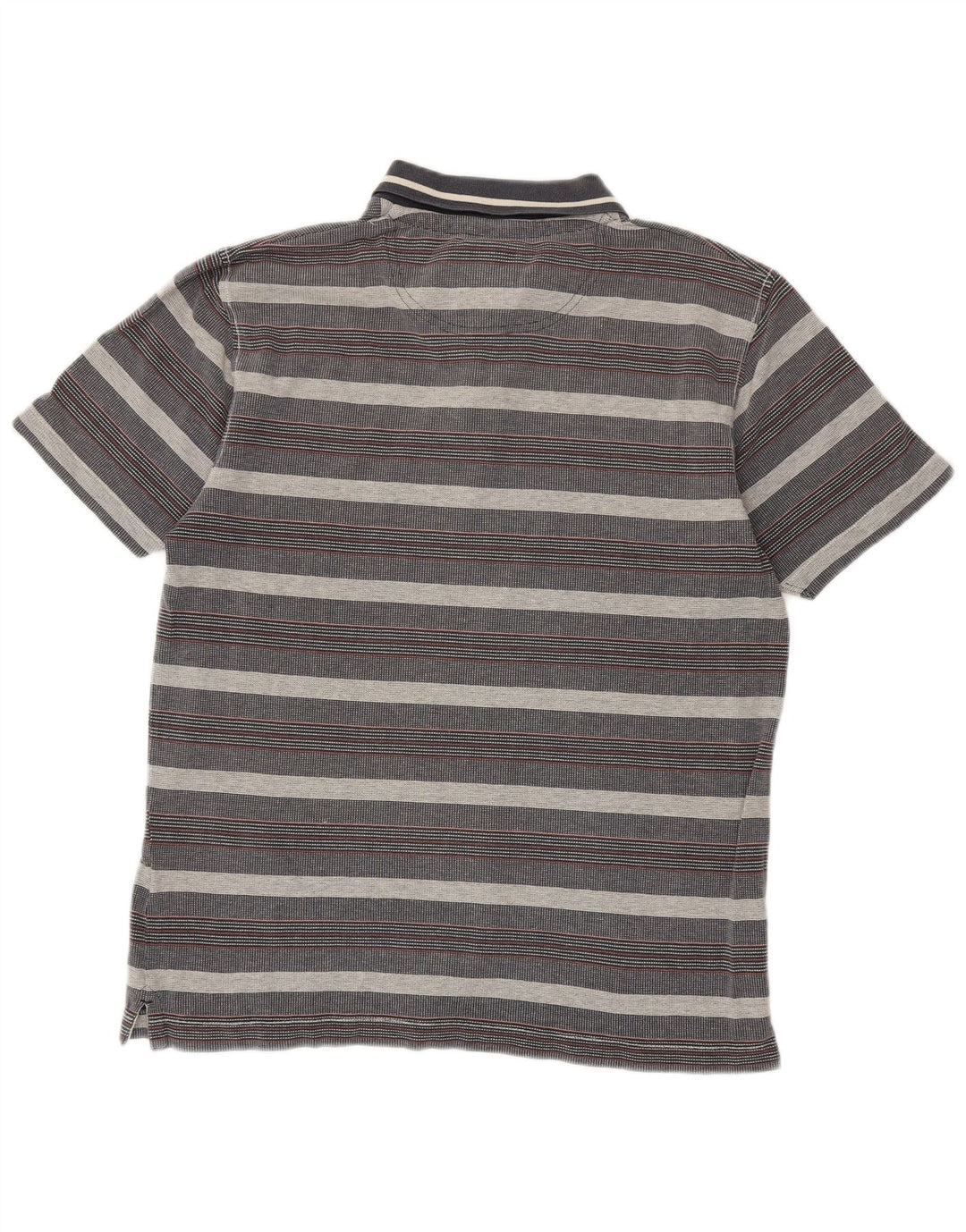 Polo Homme Fat Face Coton Rayé Gris Moyen