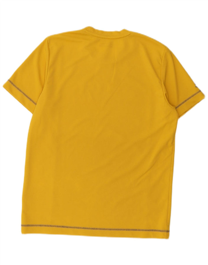 Lotto T-Shirt Graphique Homme Rayé Jaune Moyen Polyester