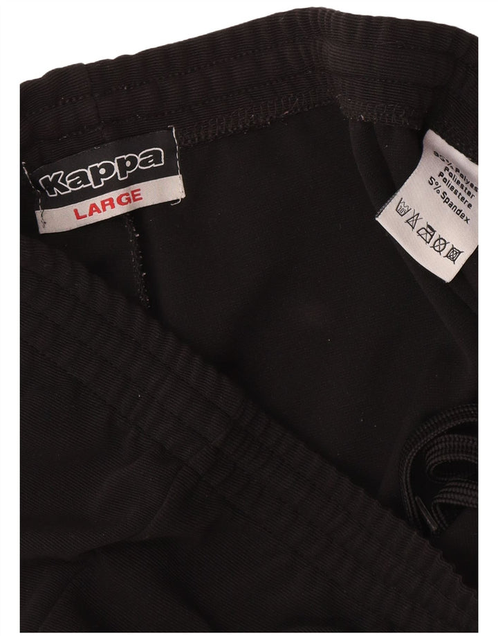 Kappa Pantalon de Survêtement Homme Large Noir Polyester