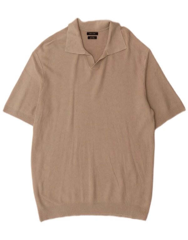 Massimo Dutti Polo Homme Grand Gris Coton