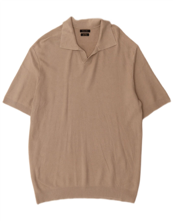 Massimo Dutti Polo Homme Grand Gris Coton