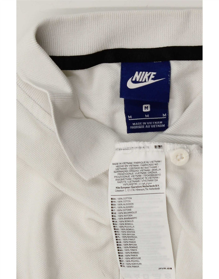 Nike Polo Homme Blanc Moyen Coton