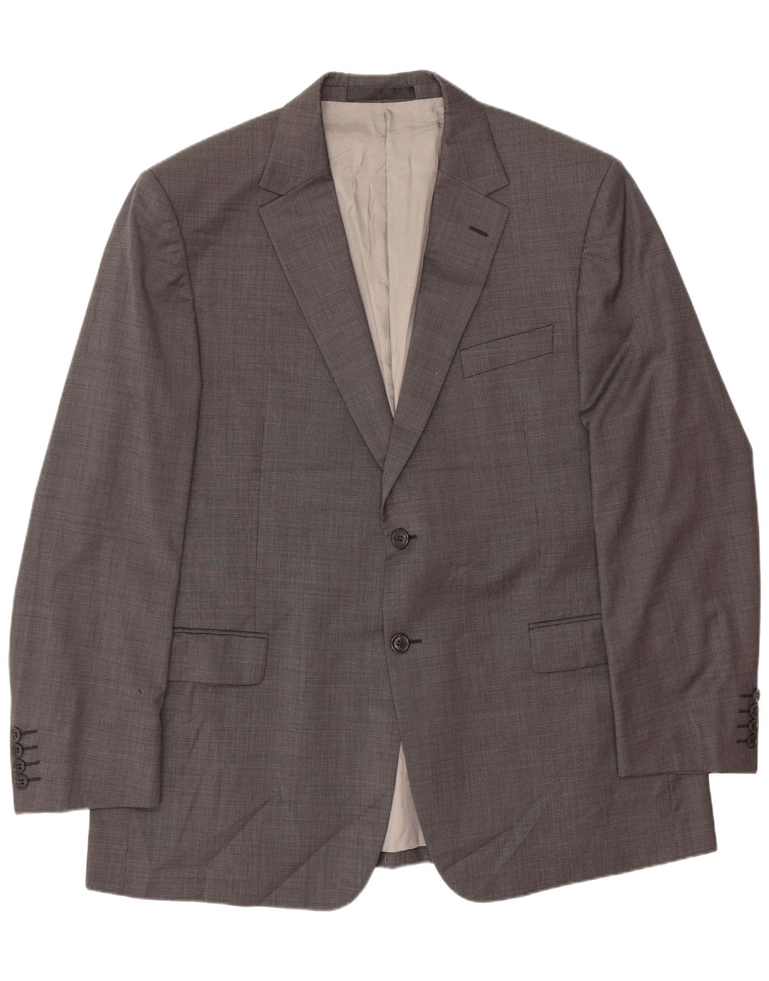 Marks & Spencer Veste Blazer 2 Boutons Homme UK 44 XL Laine Grise