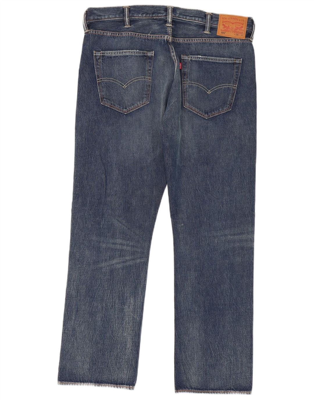LEVI'S Jean Droit 501 Homme W38 L32 Bleu Coton