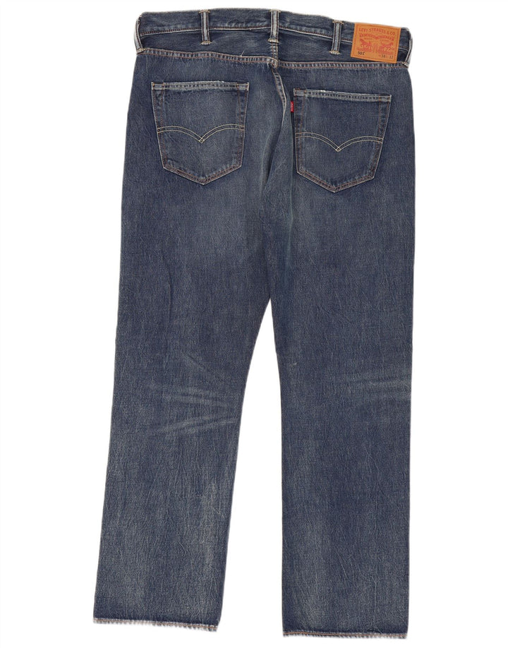 LEVI'S Jean Droit 501 Homme W38 L32 Bleu Coton