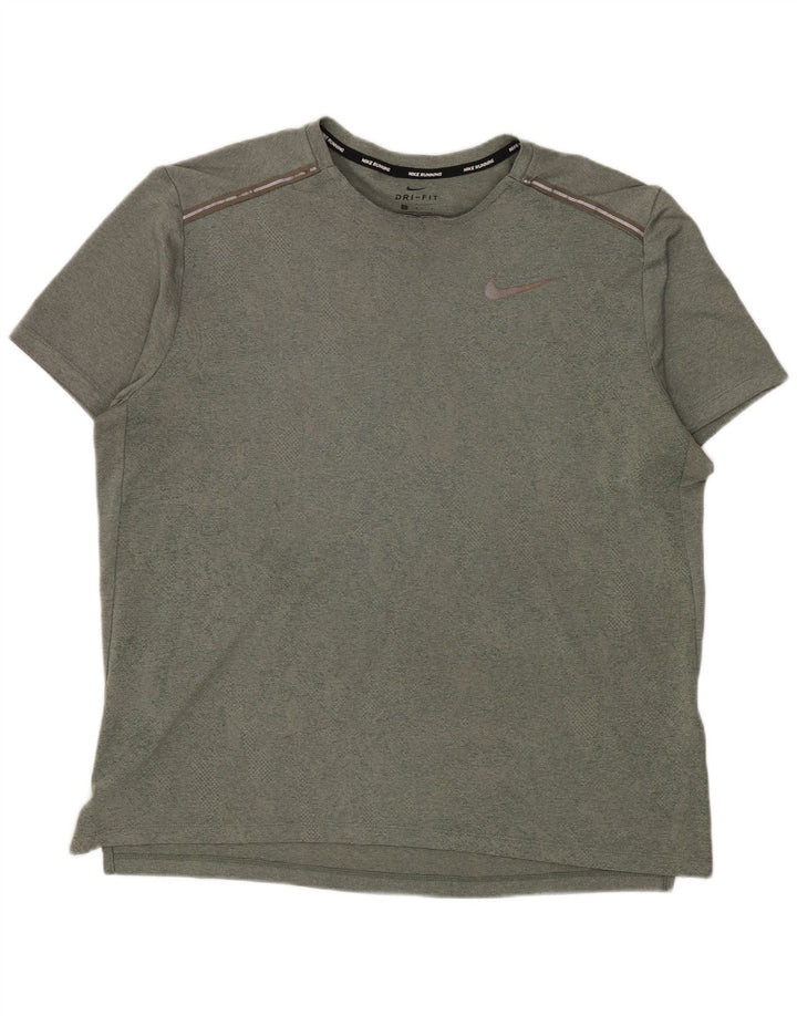 Nike Hommes Dri Fit T-Shirt Haut Large Vert Polyester
