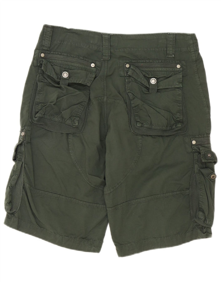 vintage Mens Cargo Shorts W34 Grand Coton Vert
