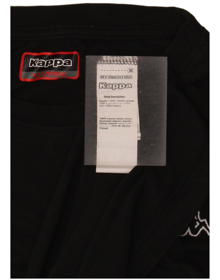 Kappa T-Shirt Femme Top 2XL Noir Coton
