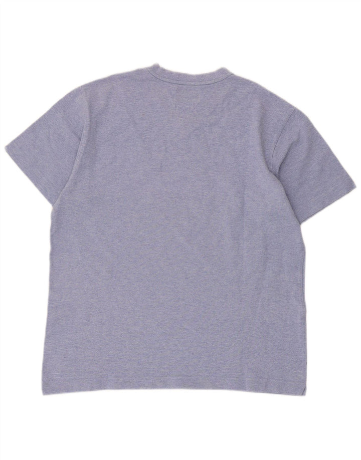 Kappa T-shirt à manches courtes pour homme en coton bleu moyen