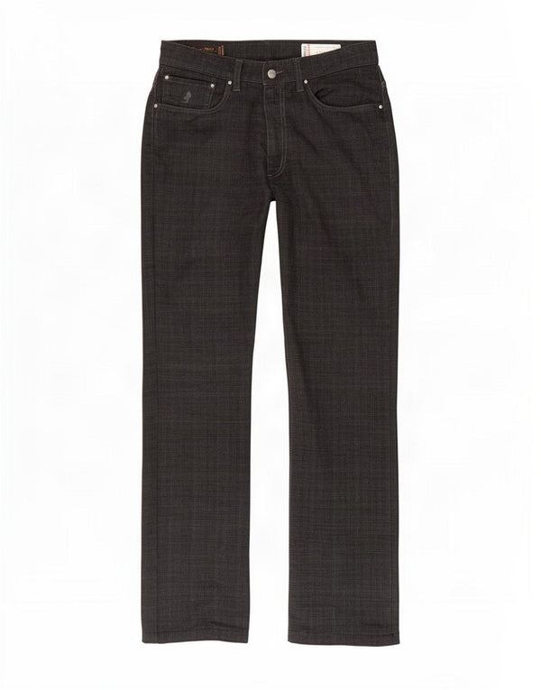 Marlboro Classics Mens Straight Casual Trousers W32 L30 Grey Check