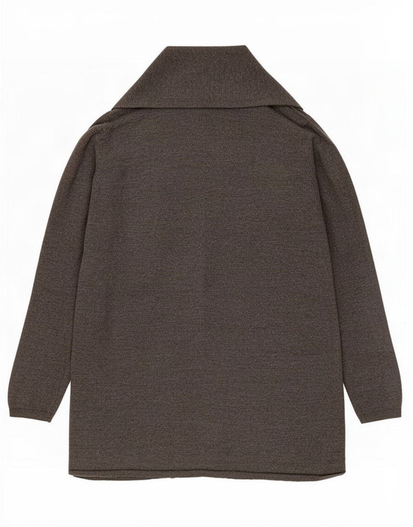 Zara Womens Open Cardigan Sweater UK 16 Large Gris Viscose