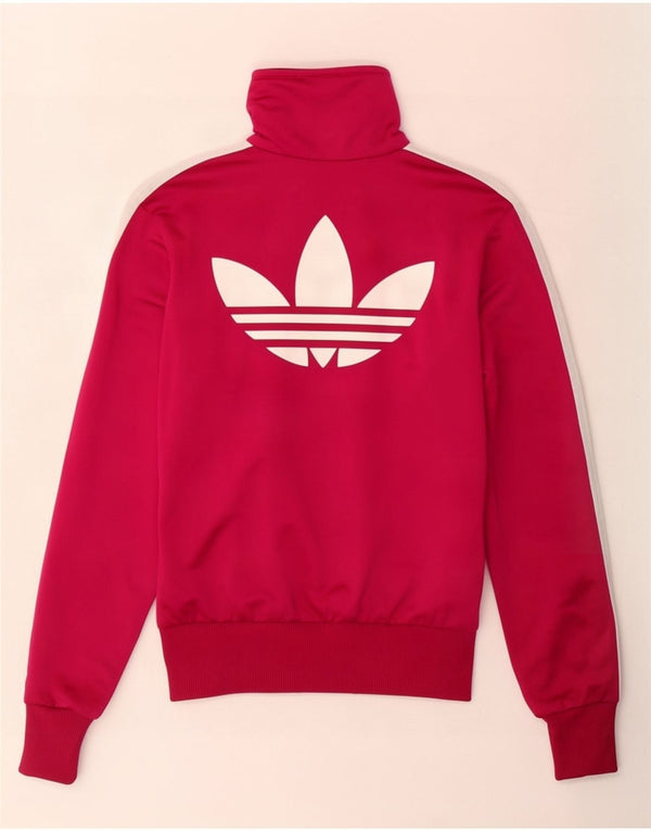 Adidas Veste de survêtement graphique pour femme EU 34 XS Rose Polyester