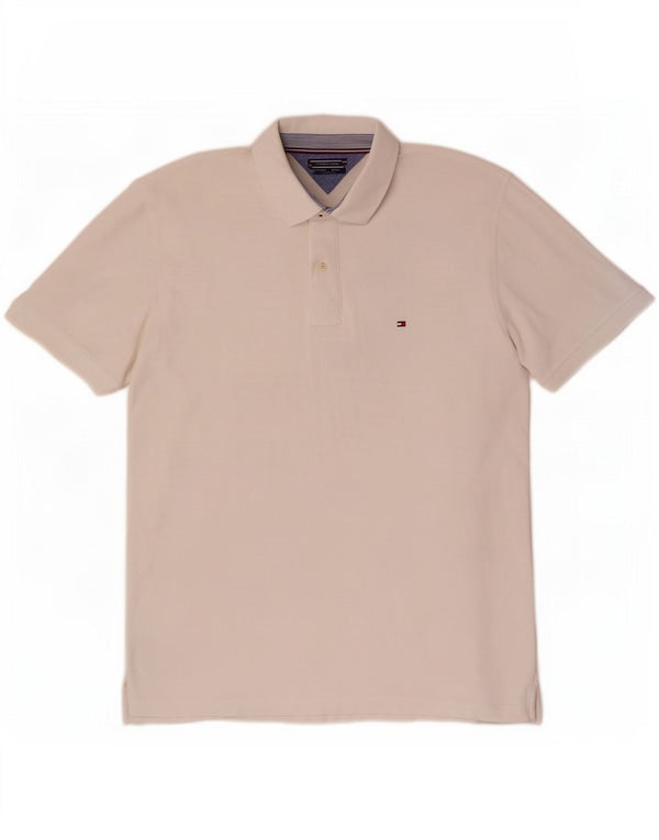Tommy Hilfiger Polo coupe classique pour homme 2XL en coton blanc