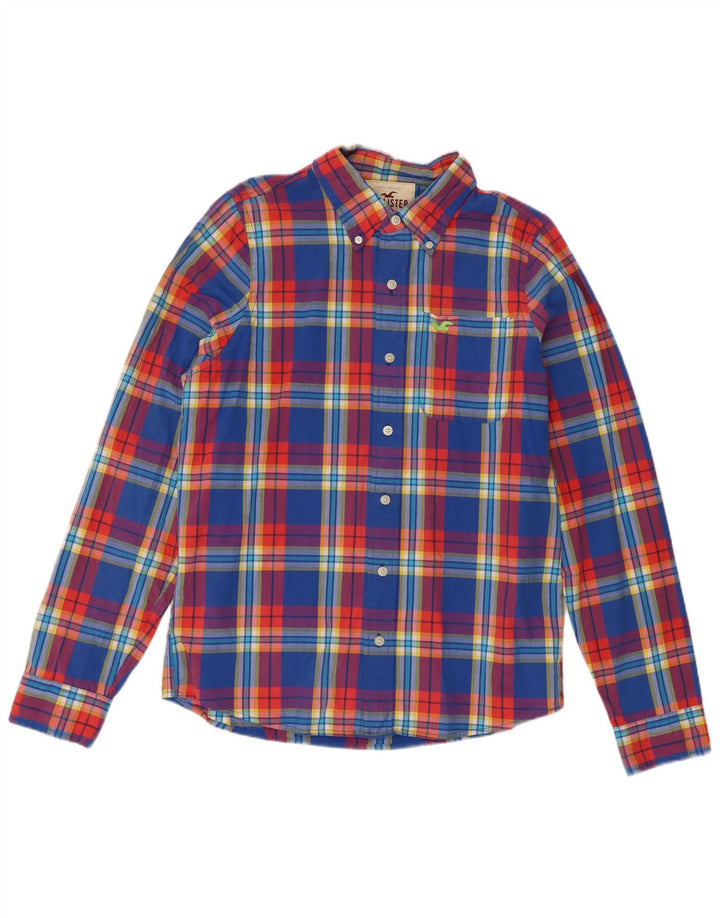 Hollister Chemise Homme XL Bleu Carreaux Coton