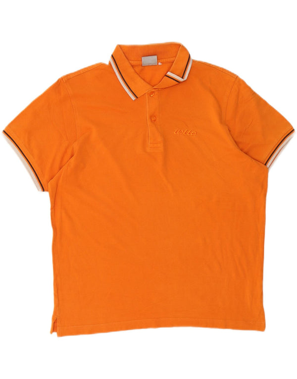 LOTTO Polo Homme Grand Orange Coton