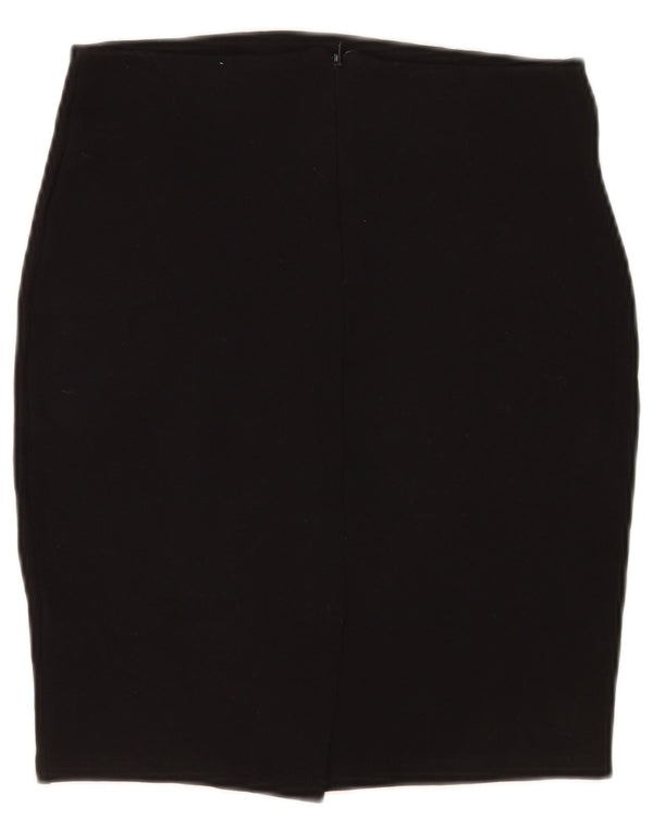 Jupe Crayon Femme Zara Medium W28 Viscose Noir