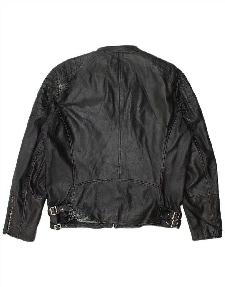 Conbipel Veste motard en cuir pour homme IT 54 XL Cuir noir