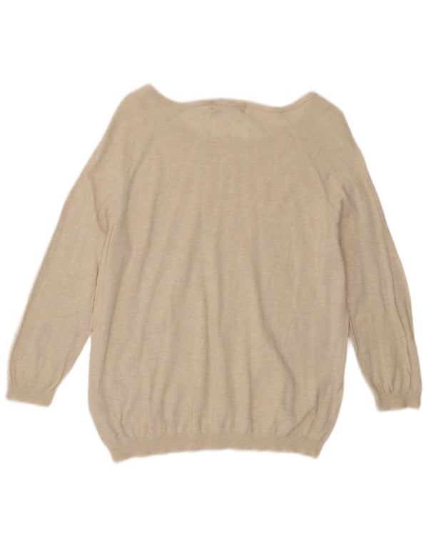 Marks & Spencer Pull col bateau pour femme UK 16 Large Beige