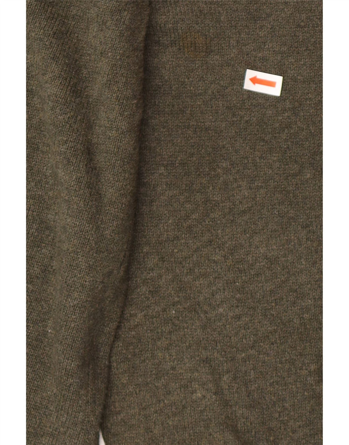 Marks & Spencer Pull col rond pour homme en coton vert 2XL
