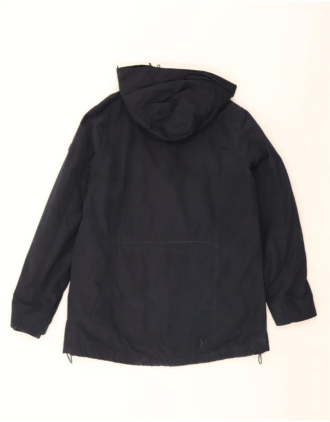 Crew Clothing Veste coupe-vent à capuche pour femme UK 14 Large Bleu marine