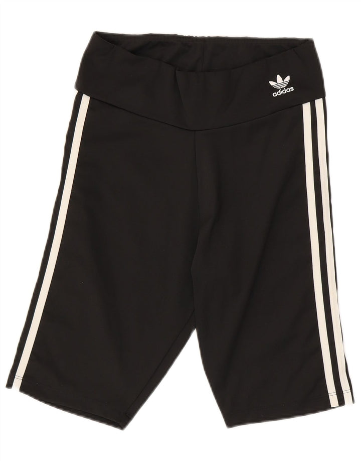 ADIDAS Short de sport pour femme UK 12 Medium Noir Polyester