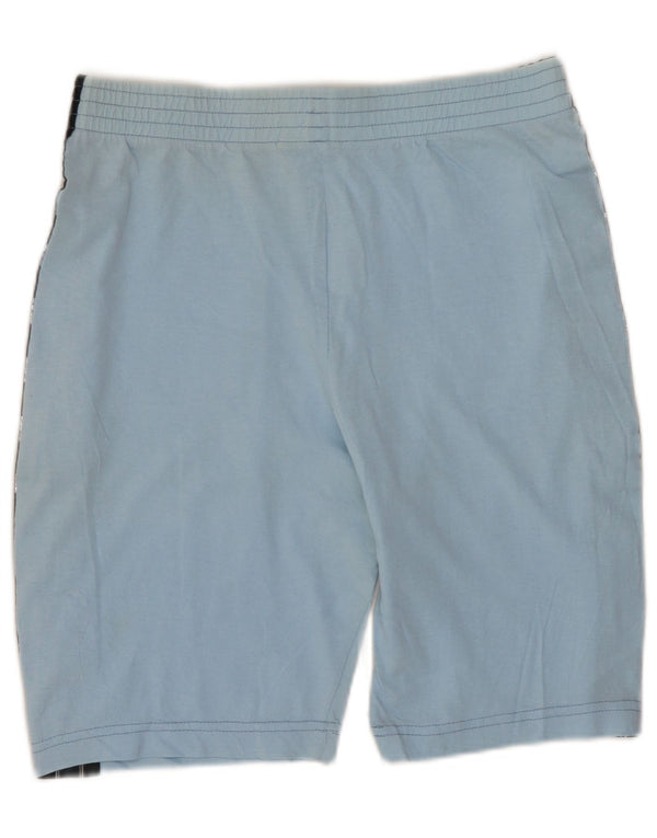 CHAMPION Short de sport graphique pour femme UK 14 Large Bleu Colorblock