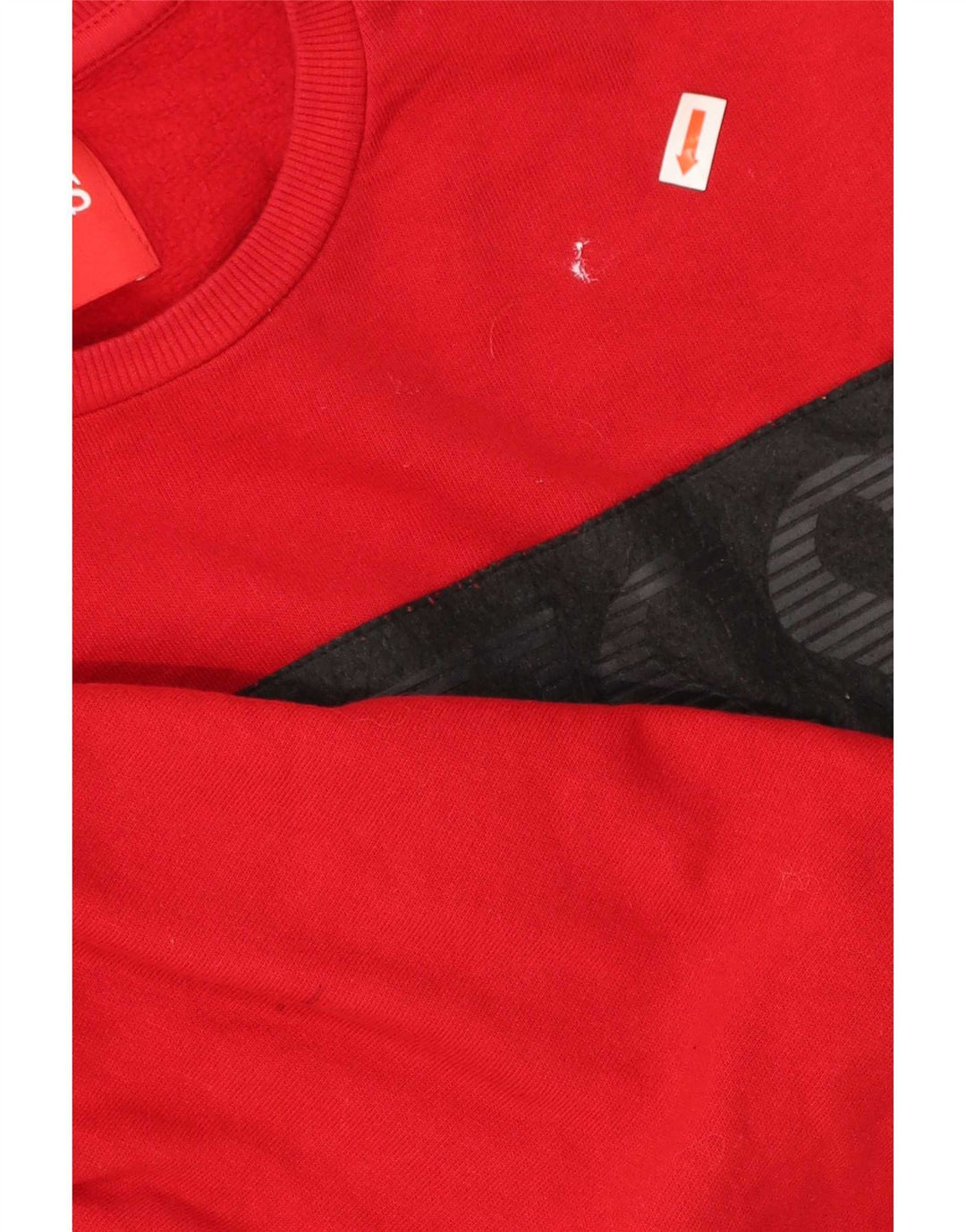 Guess Sweat-Shirt Graphique Homme Rouge Moyen Coton