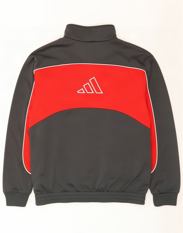 Adidas Veste de survêtement graphique pour homme UK 36/38 Petit Gris Colorblock