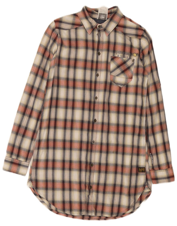 G-Star Robe chemise pour femme UK 10 Petit coton à carreaux multicolore