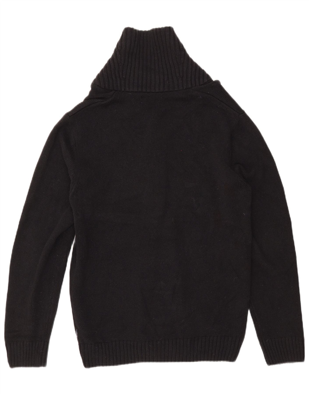 CHAPS Pull Cardigan Homme Petit Noir Fair Isle Coton