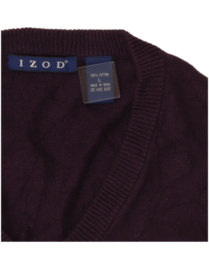 Izod Débardeur Homme Grand Violet Coton