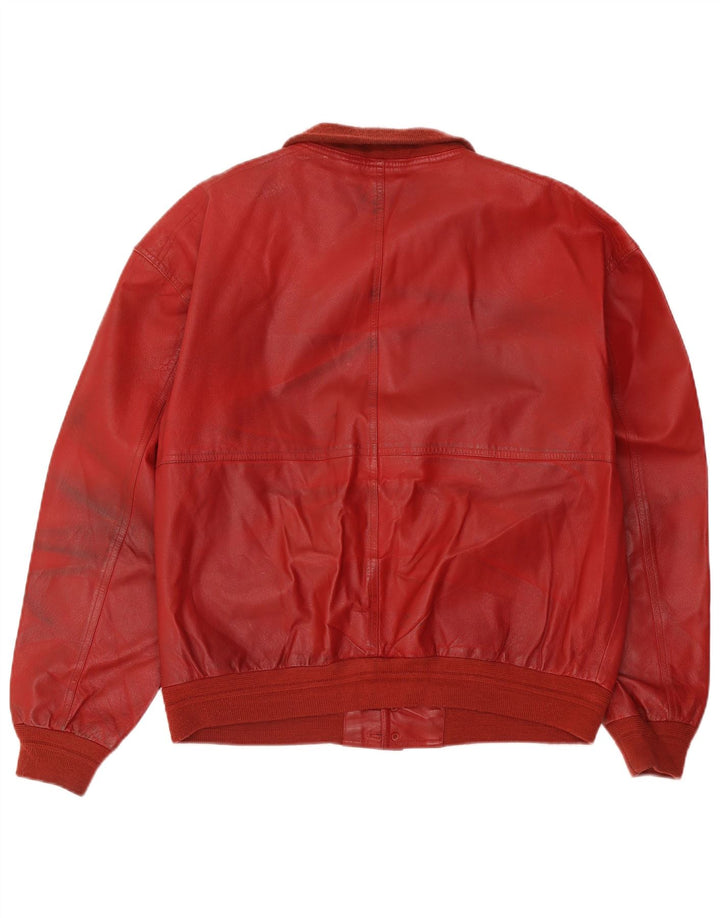 Conbipel Veste en Cuir Homme IT 52 Grand Cuir Rouge