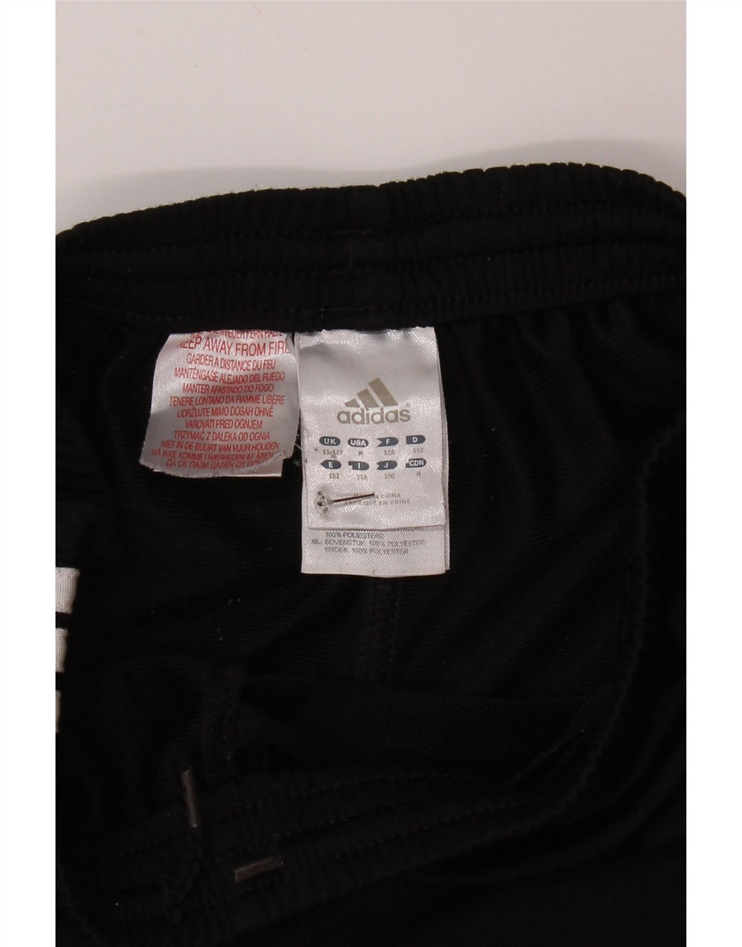 Adidas Pantalon de Survêtement Fille 11-12 ans Noir Polyester