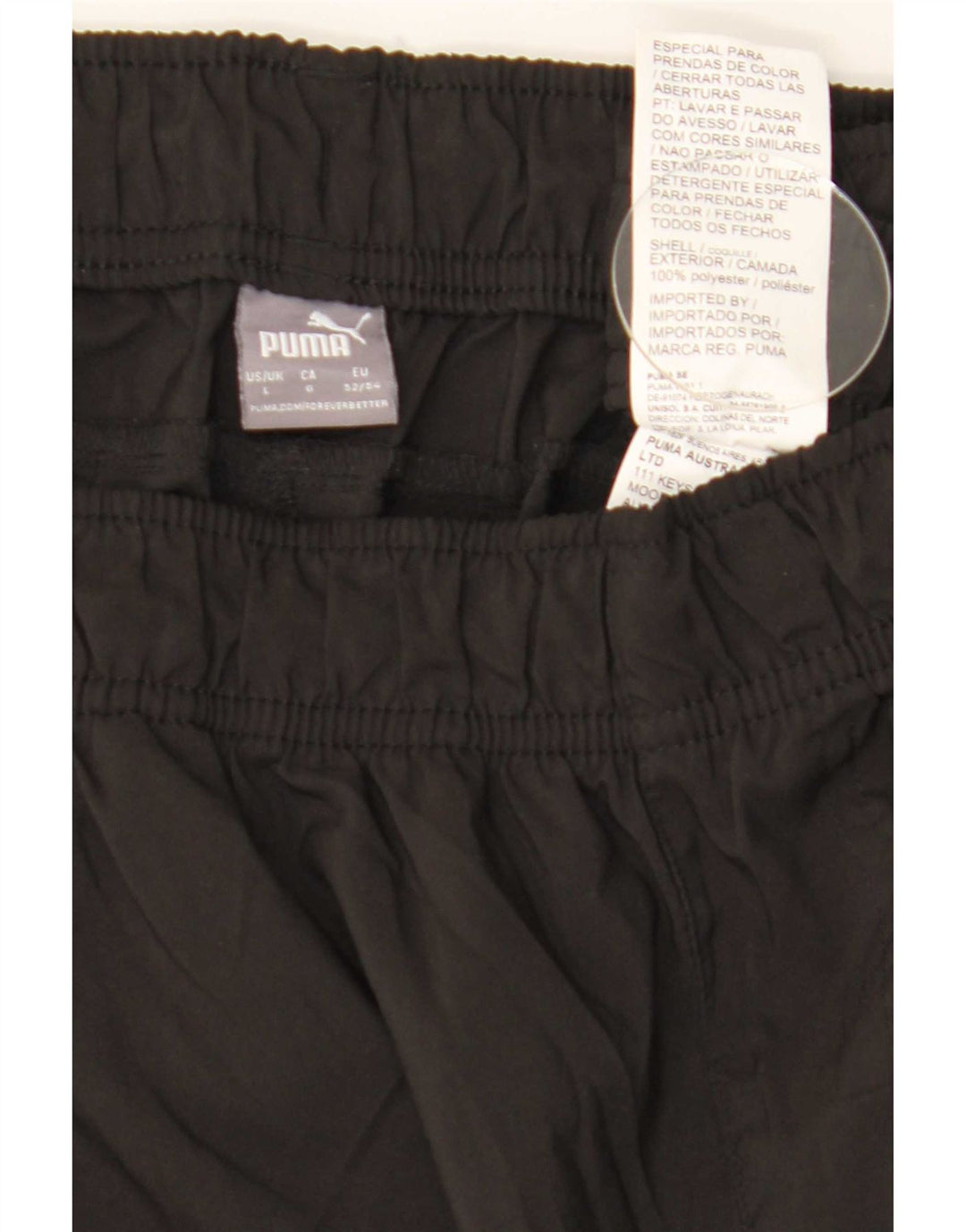 Puma Pantalon de survêtement pour homme Taille L Noir Polyester