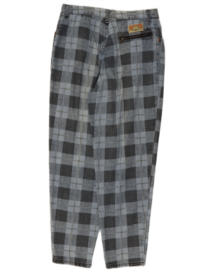 SPITFIRE Jean Fuselé Femme W34 L27 Bleu Carreaux Coton