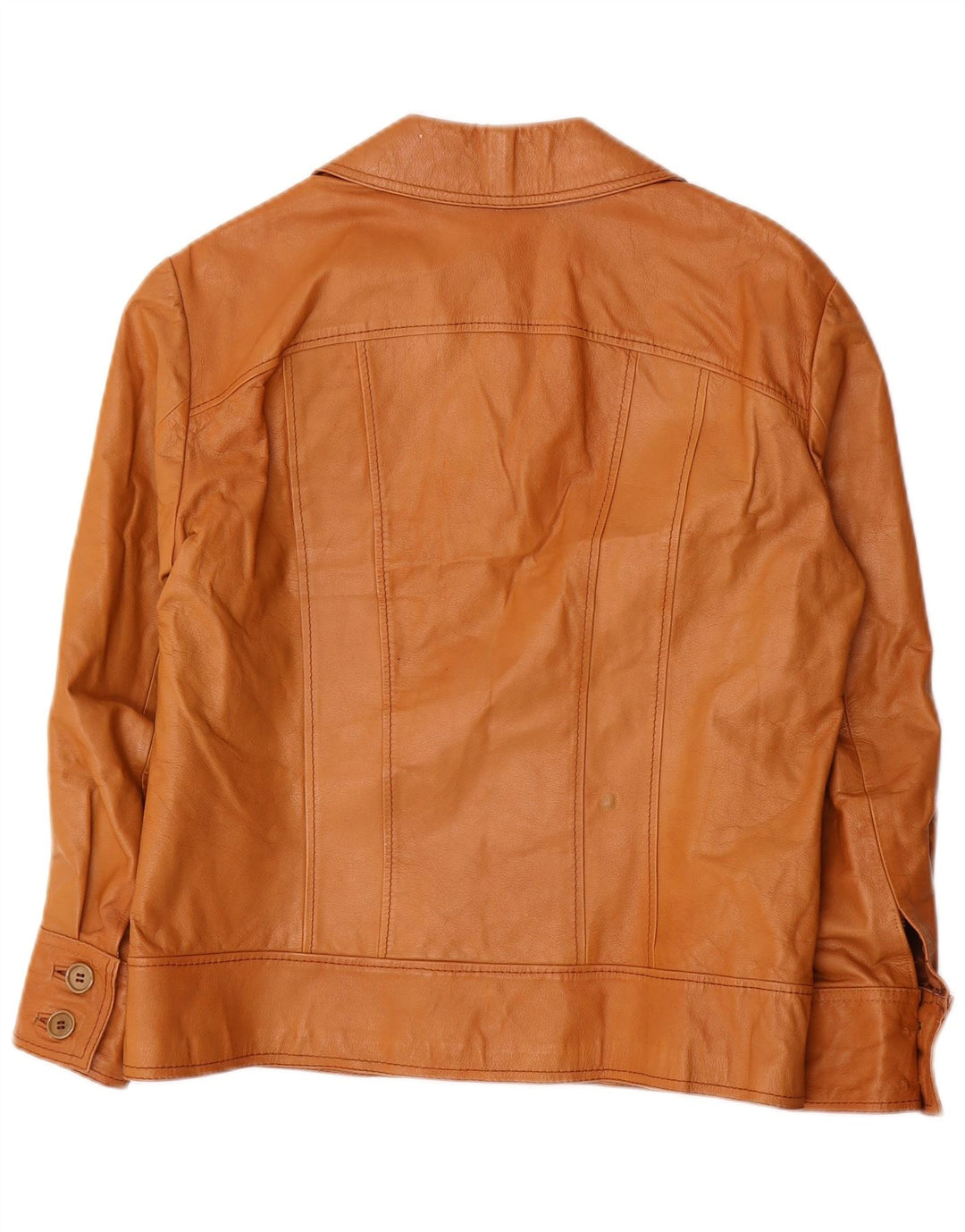 veste en cuir homme vintage UK 36 Petit Marron