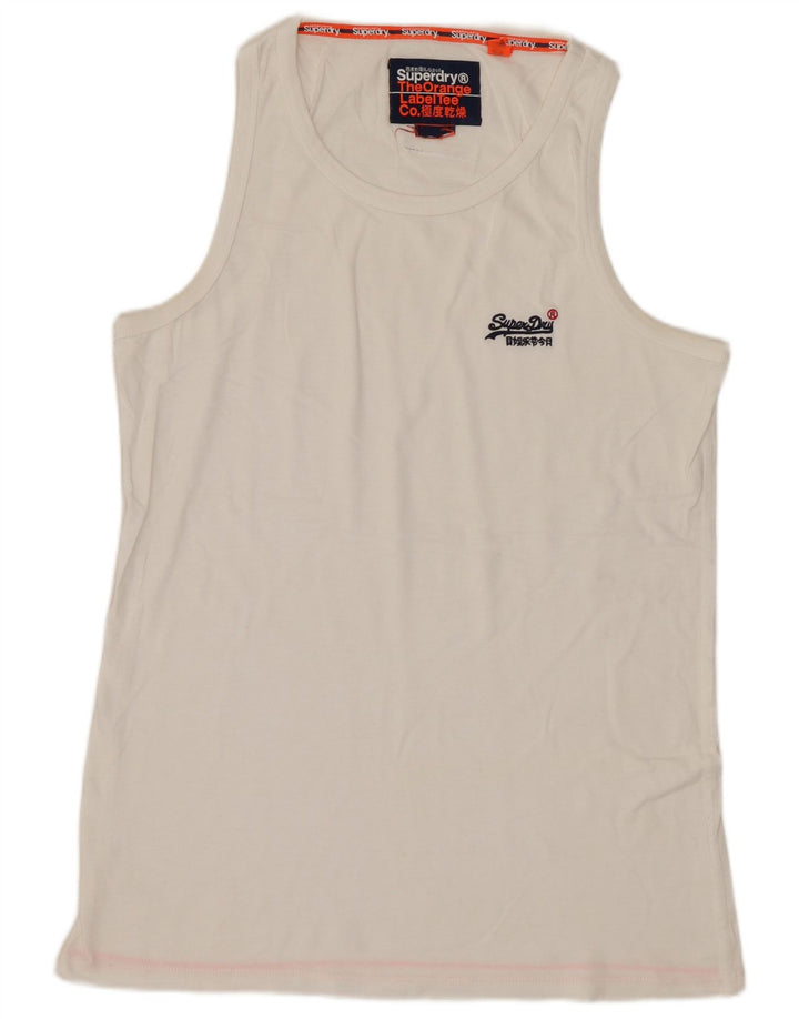 SUPERDRY Débardeur Homme Petit Blanc