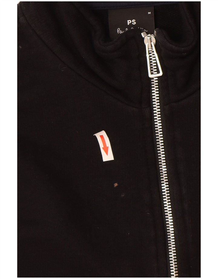 Paul Smith Sweat-shirt à col zippé pour homme en coton noir moyen