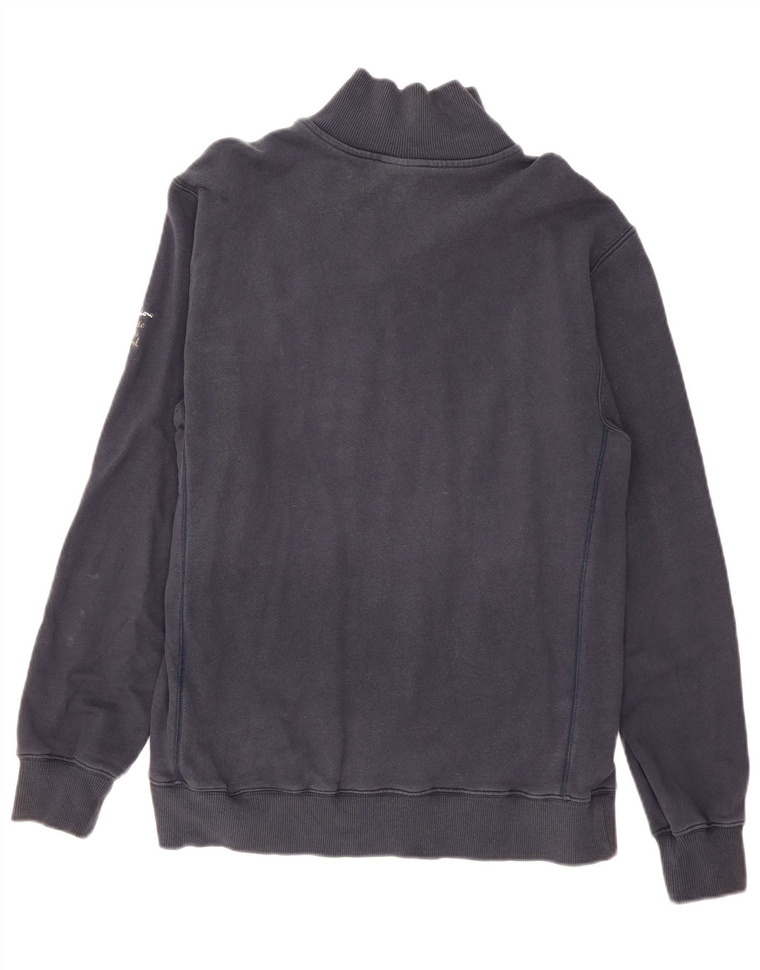 Champion Sweat-shirt à col zippé pour homme en coton bleu marine Taille L