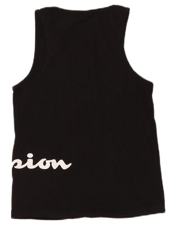 Champion Womens Graphic Vest Top UK 12 Medium Black
