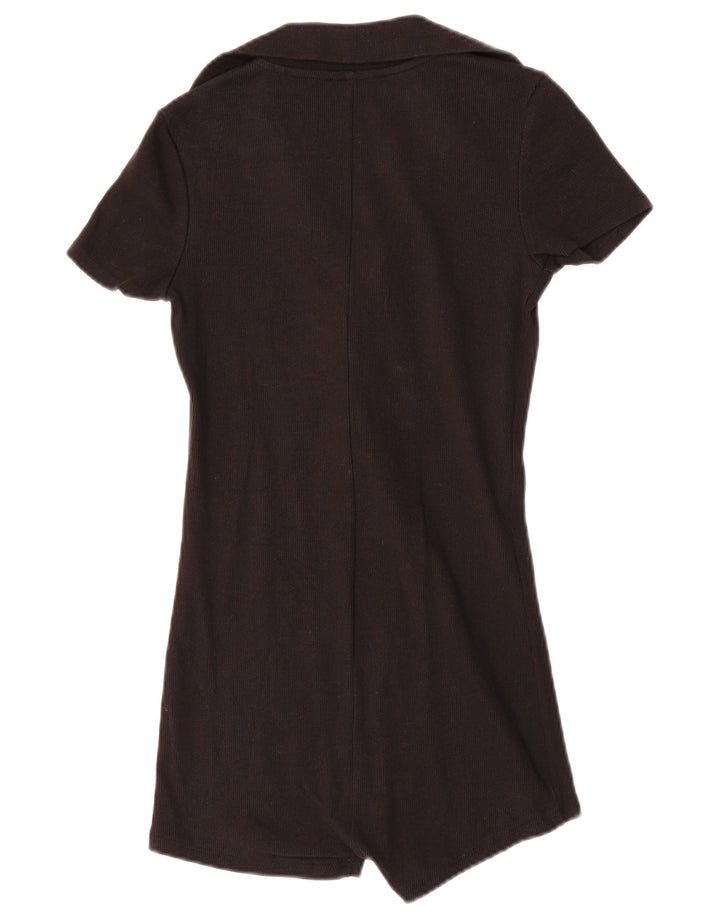 Zara Combishort Femme UK 12 Moyen Noir