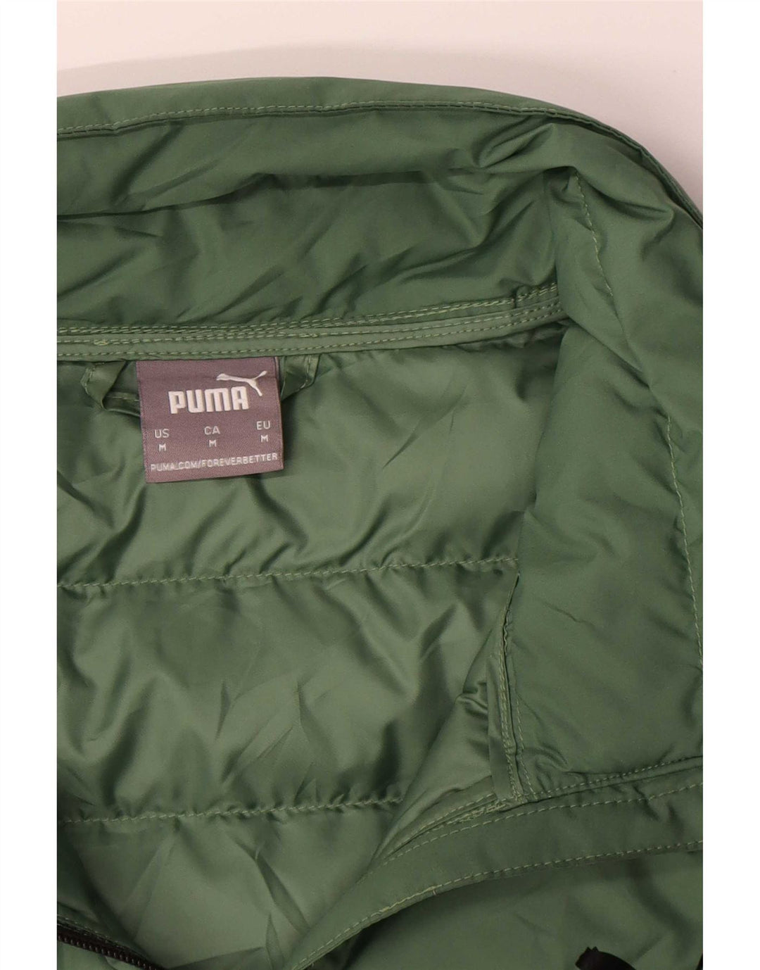 Puma Veste matelassée pour homme UK 38 Polyester color block vert moyen