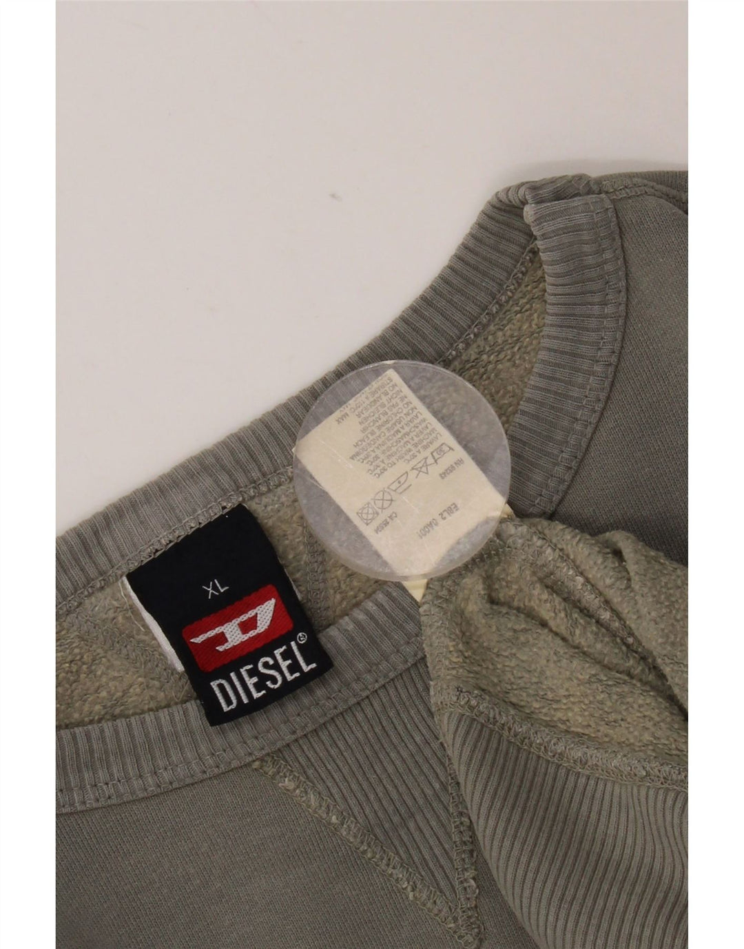 Diesel Sweat-shirt graphique pour homme XL Gris