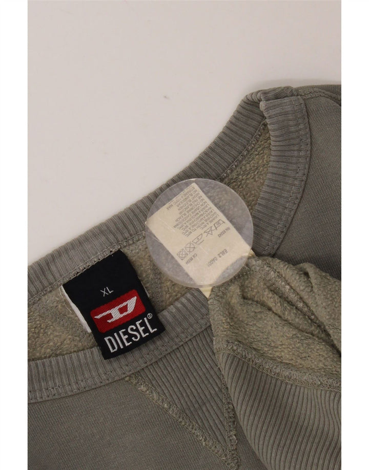 Diesel Sweat-shirt graphique pour homme XL Gris
