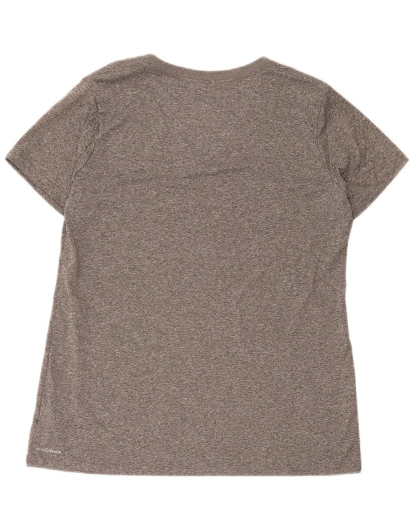 Reebok Womens T-Shirt Top UK 16 Large Grey Polyester