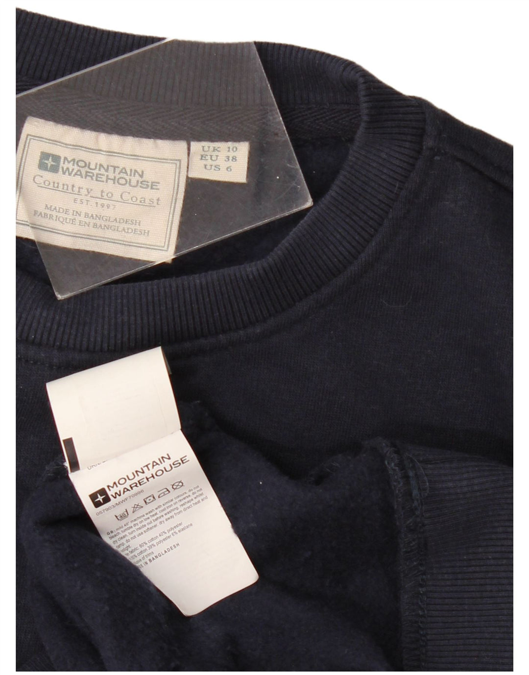 Mountain Warehouse Sweat-shirt surdimensionné pour femme UK 10 Petit Bleu marine