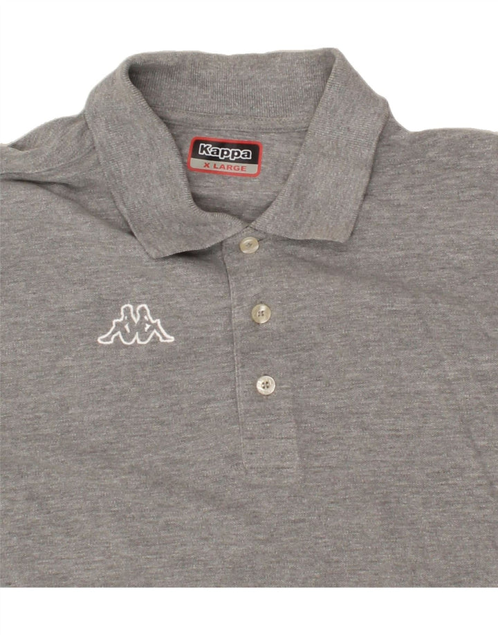 KAPPA Mens Polo Shirt XL Grey Cotton Vintage Kappa and Second-Hand Kappa from Messina Hembry 