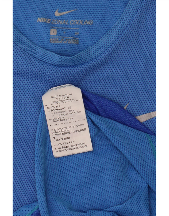 Nike T-Shirt Homme Petit Bleu Polyester