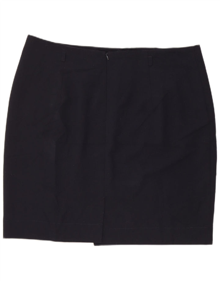 Marks & Spencer Jupe crayon femme UK 20 2XL W38 Bleu marine Polyester